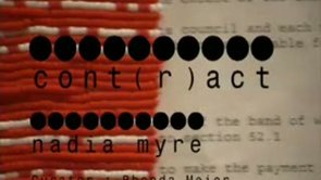 oboro.tv - nadia myre, CONTRACT, 2002