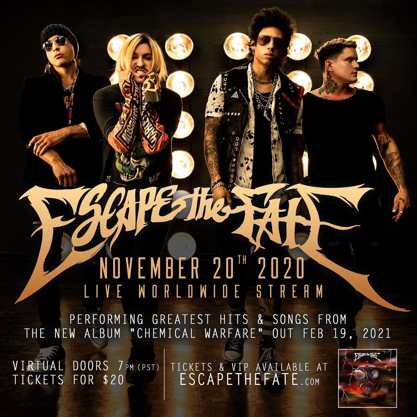 Get your tickets &amp; VIP to our nov 20 full band live stream! 
Link in bio 🎫 
What songs would you like to hear us play??
