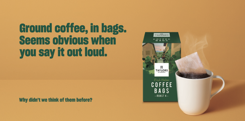 What Taylors coffee bags can teach us about embracing the obvious, with Loz Horner of Lucky Generals