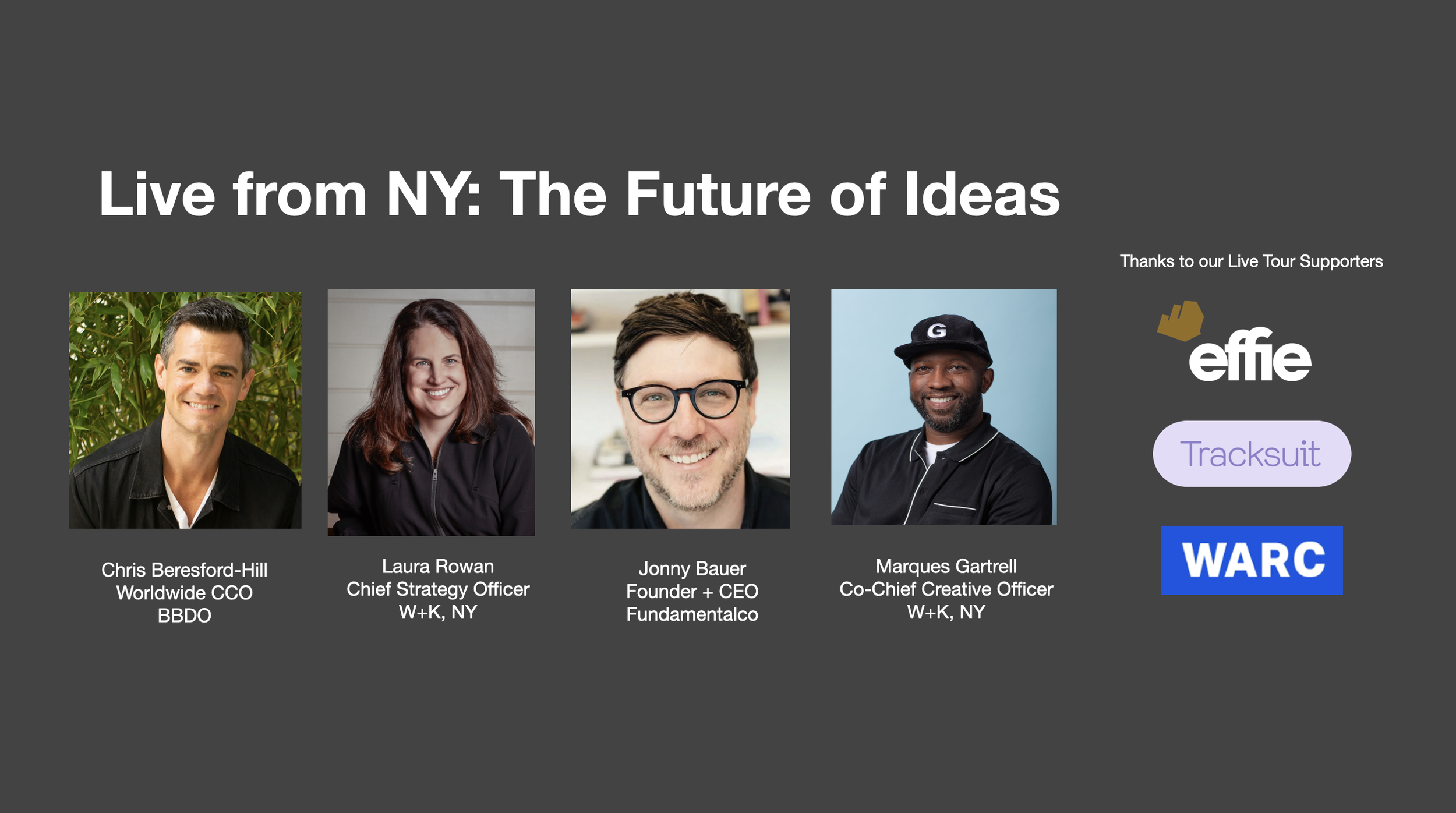 Live from New York: The Future of Ideas