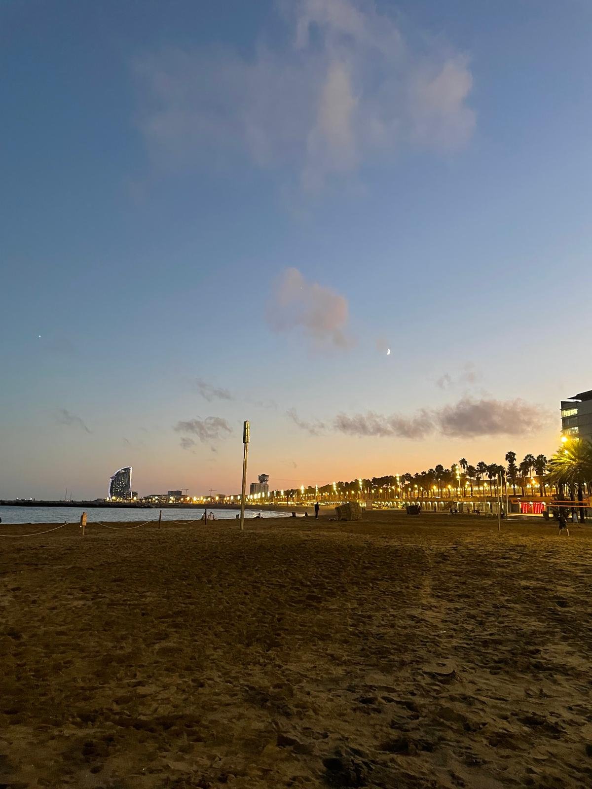 La Barceloneta Beach. By Sadie Kirk.