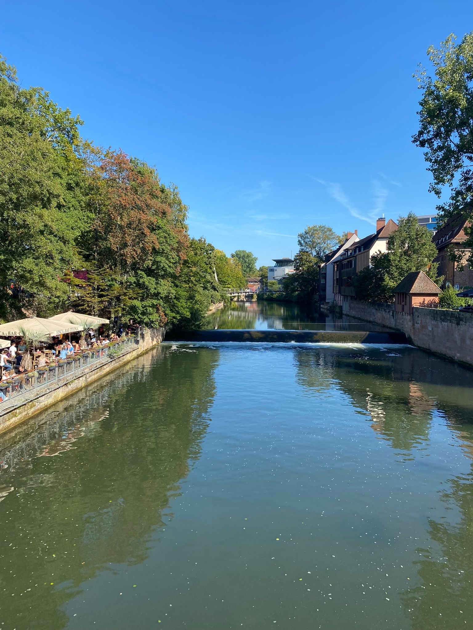 View of the river in Nuremberg. By Amelia Bell.