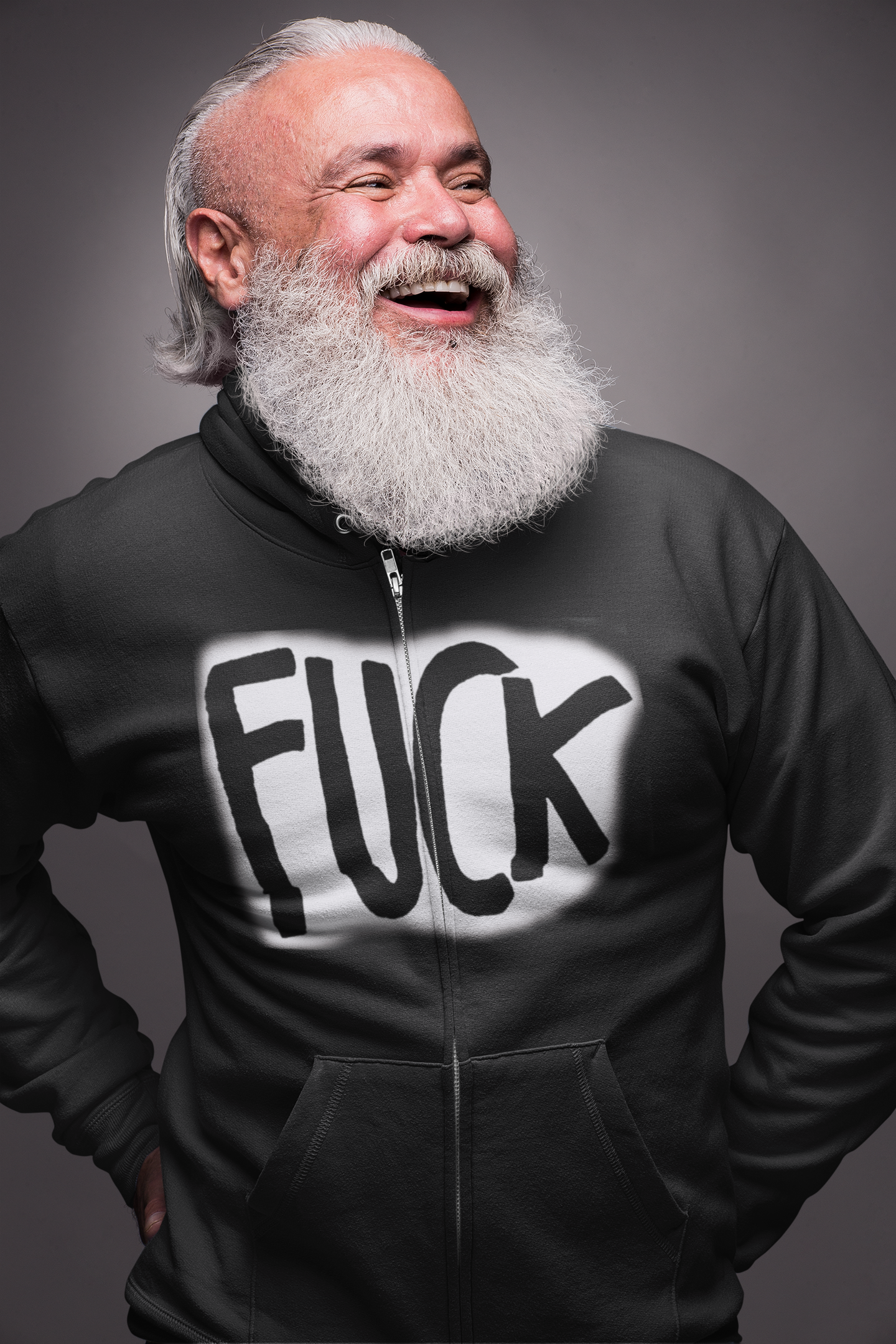 "Fuck" Zip Up Hoodie