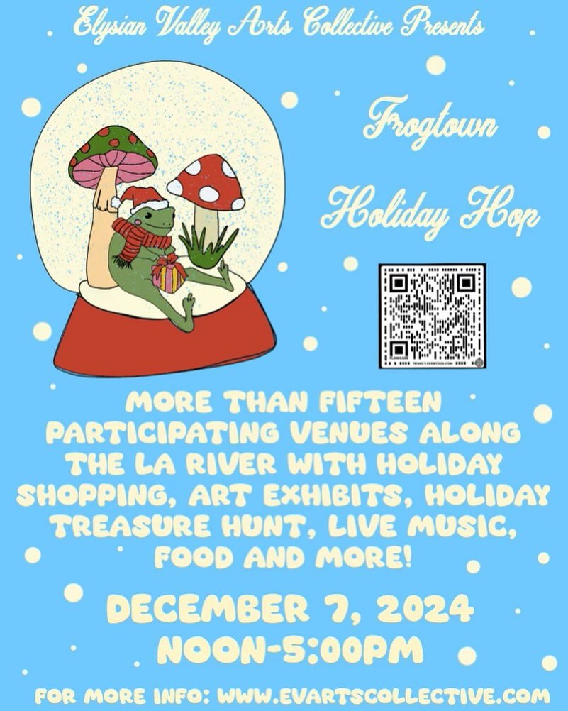 Come@check out our Holiday hop on December 6! We will be selling cute gifties, playing good music and free hot cocoa for all! If you&rsquo;d like to be a part of the fun please dm us! Happy holidays friends!